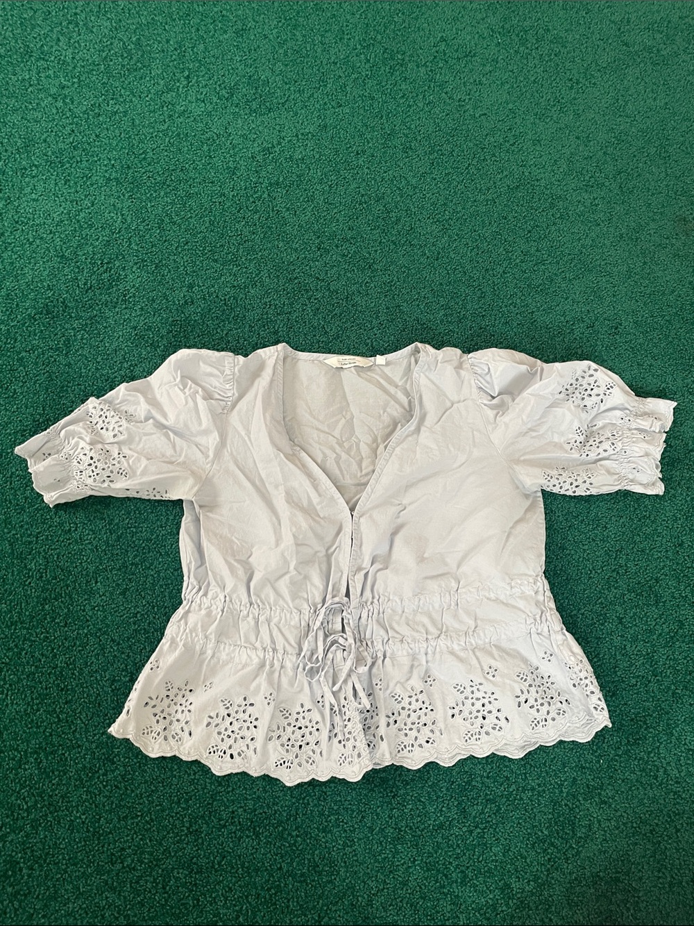 & Other Stories Cotton Peplum Top